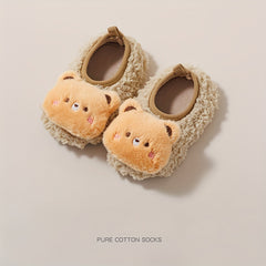 Cartoon Slip On House Shoes Girls Non Slip Soft Bottom Indoor Autumn Winter