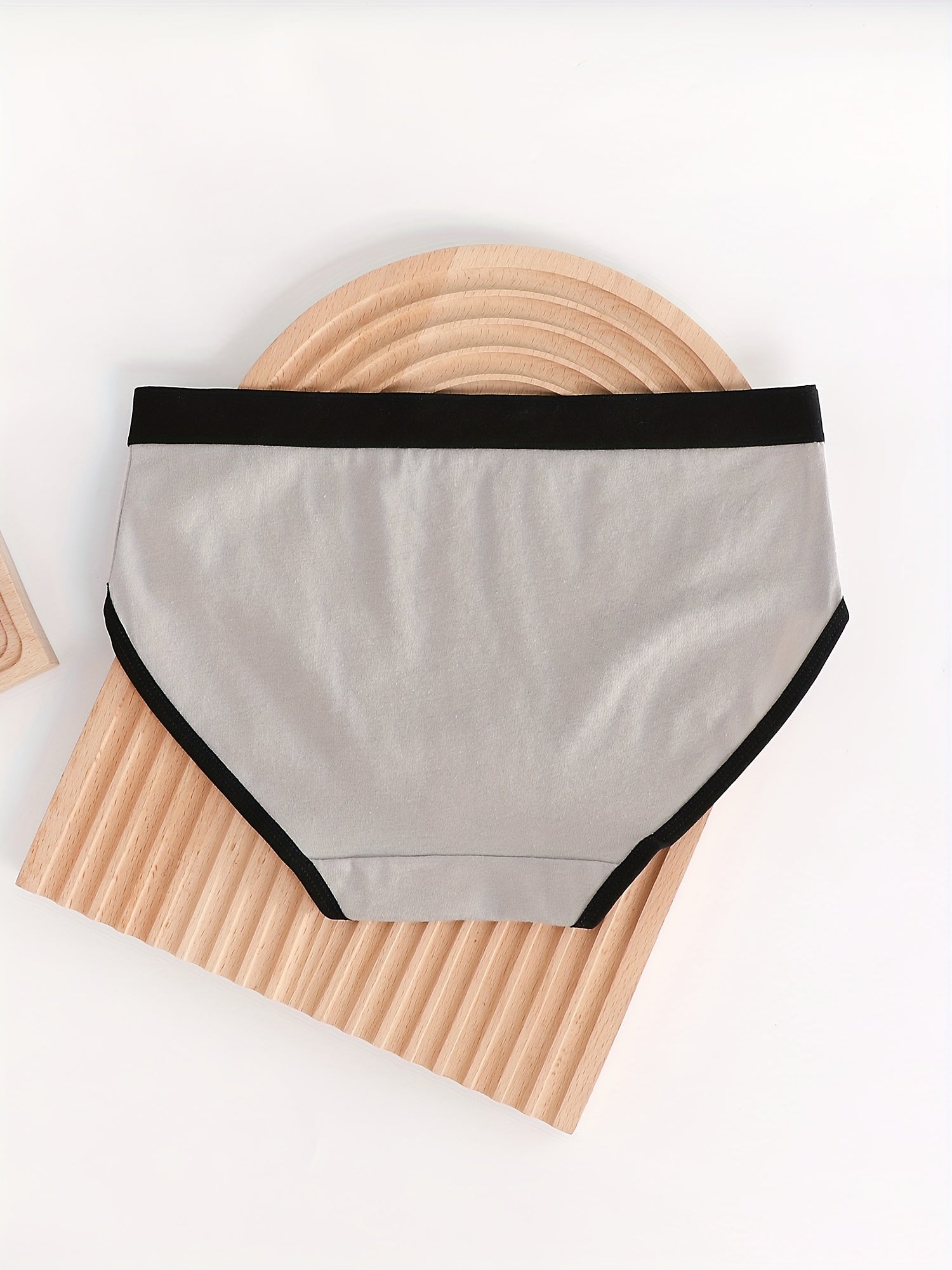 3pcs Letter Print Women's Briefs Comfy & Stretchy Panties