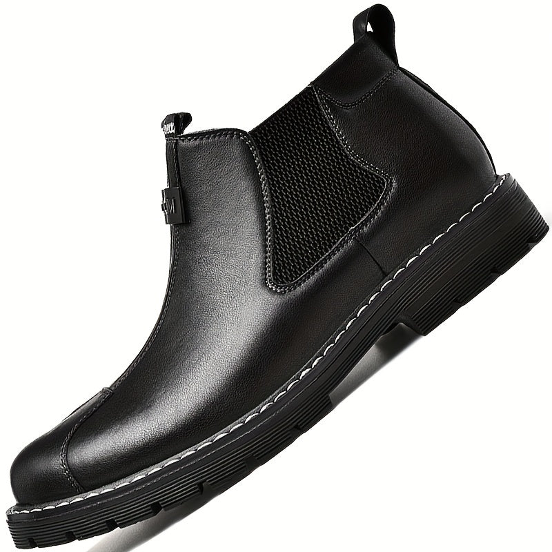 Men's Slip On Chelsea Boots Outdoor Anti-skid Rubber Sole Boots