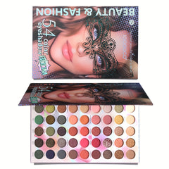 54 Colors Eyeshadow Palette Matte Shimmer Highly Pigmented Waterproof Makeup