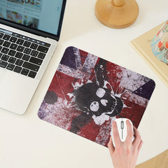 Skull Head Computer Mouse Pad Anti-Skid Rubber 24x13x0.07 inches
