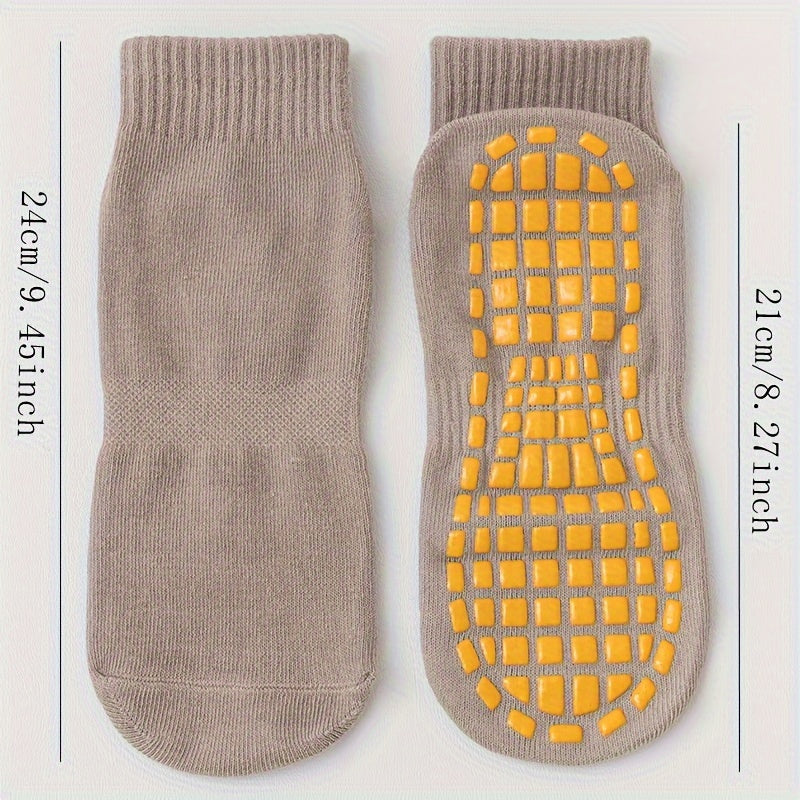 2 Pairs Women's Non Slip Yoga Socks with Extra Grips
