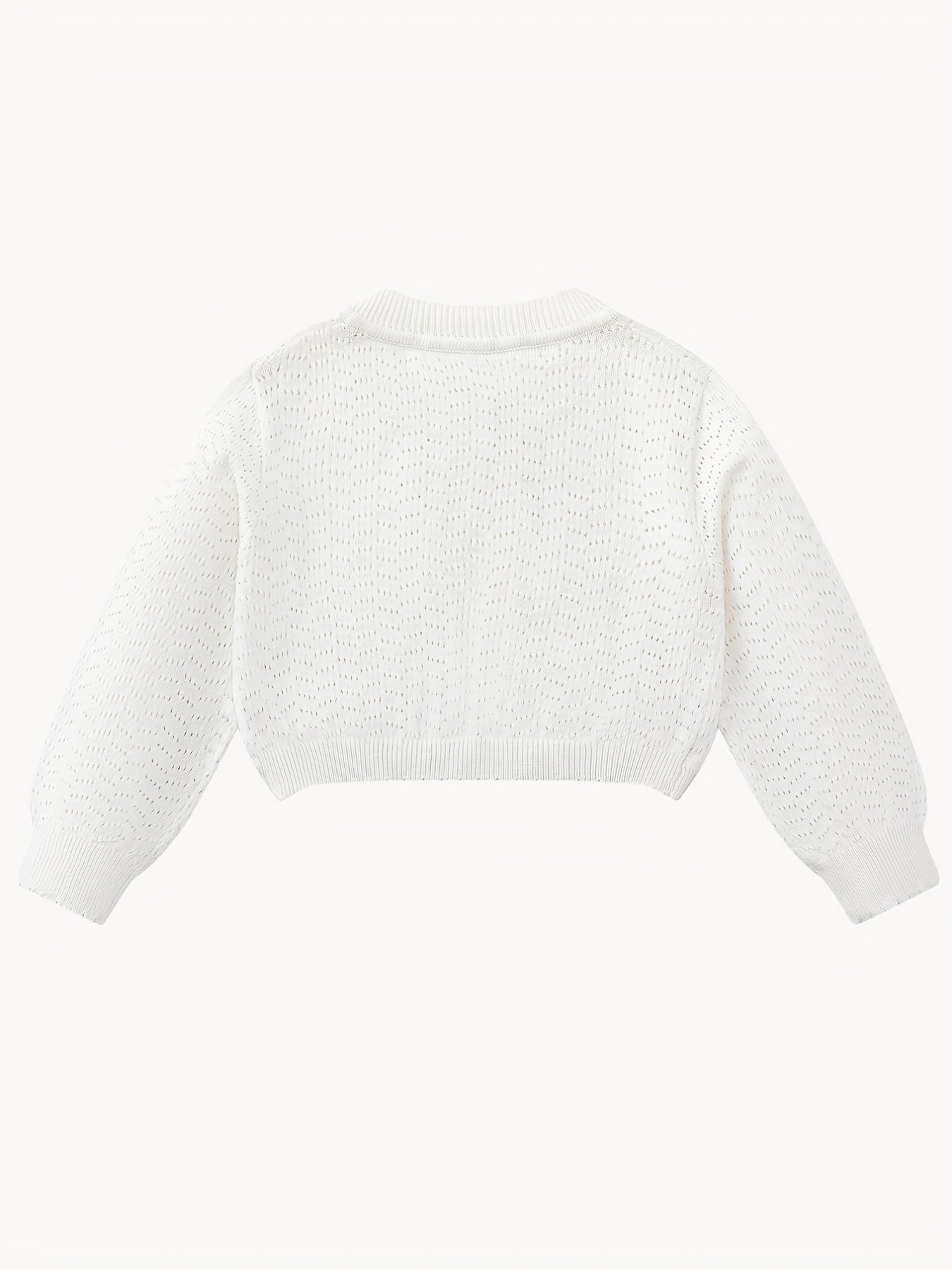 Girls Thin Knitwear Cotton Cardigan Sweater Long Sleeve Cover Up Button Closure