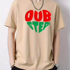 Colorful Letter Pattern Men's Graphic Cotton Tee