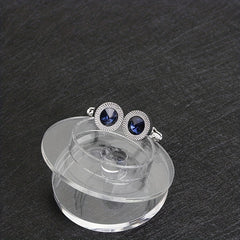 Crystal Cufflinks for Men Shirt Button Cuff Link Jewelry