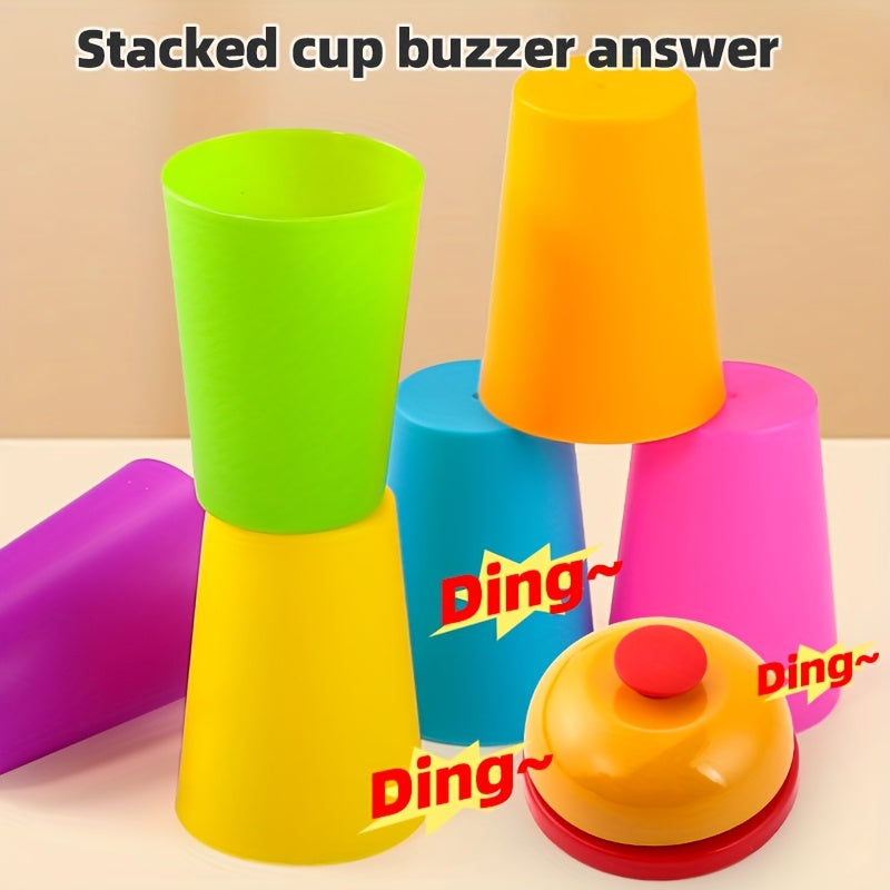 Stacking Cups Educational Toy Colorful Plastic Learning Game