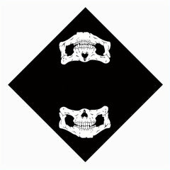 Skull Print Bandana Scarf Men Vintage Hair Square Hip Hop Style Square Scarf