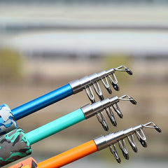 Telescopic Lure Rod 1.8m Straight Handle Portable Short Fishing Rod