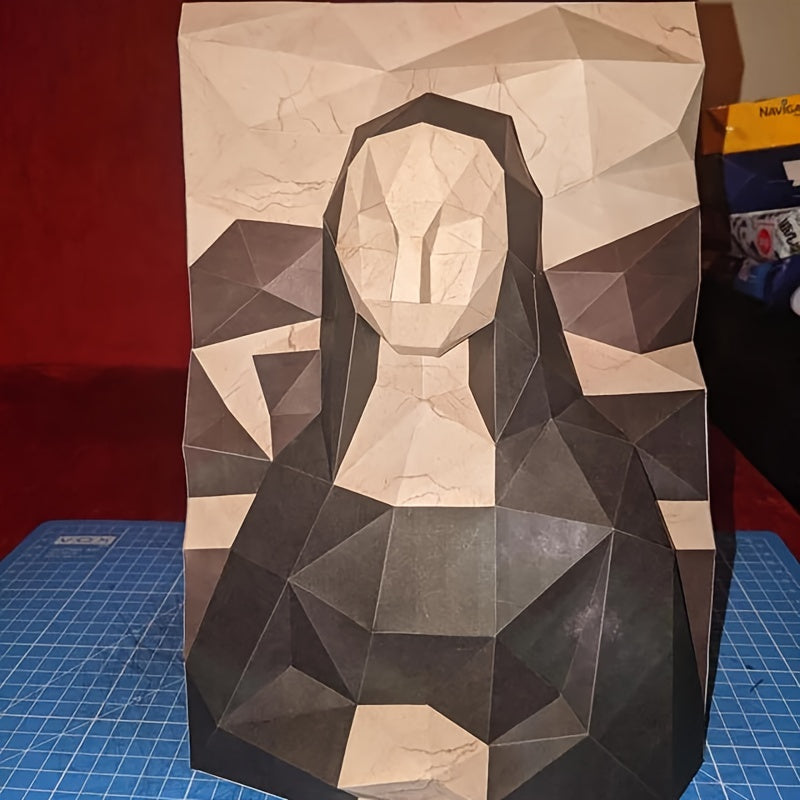 MonaLisa Milkmaid DIY Papercraft Wall Hanging Craft Gift