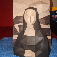 MonaLisa Milkmaid DIY Papercraft Wall Hanging Craft Gift