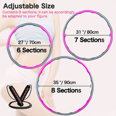 Detachable 8 Section Fitness Hoop Pilates Training Hoop