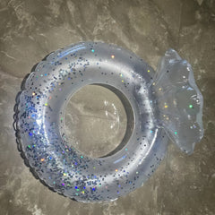Inflatable Shell Back Swimming Ring with Glitter