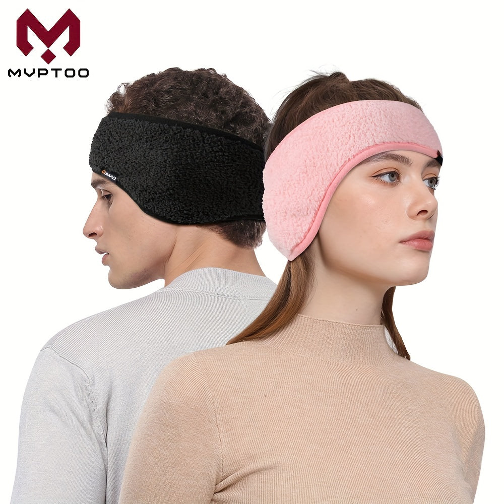 MVPTOO Winter Fleece Ear Warm Headband for Sports Yoga Gym