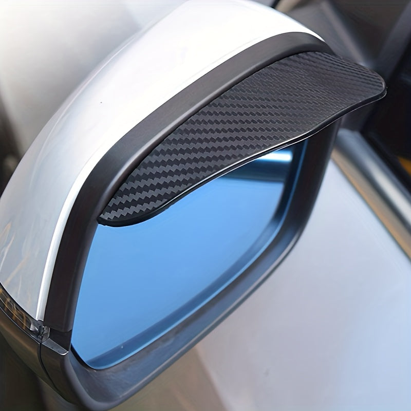 2pcs PVC Car Rearview Mirror Rain Eyebrow