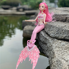 Christmas Mermaid Princess Doll - Mermaid Toy Set