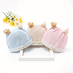Cartoon Knit Baby Hat Thin Spring Autumn Fetal Hat