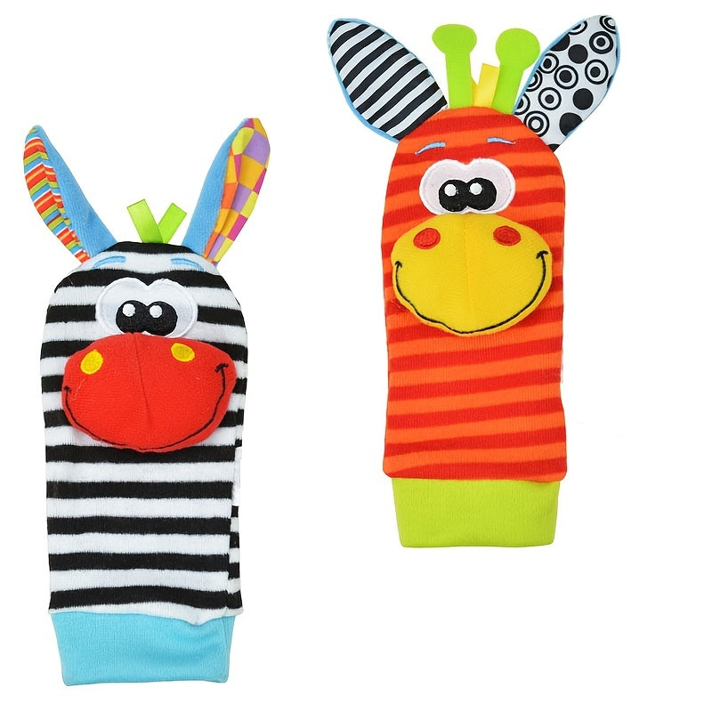 Baby Gift Set: 4 Puzzles, Watchband, Rattle, Socks