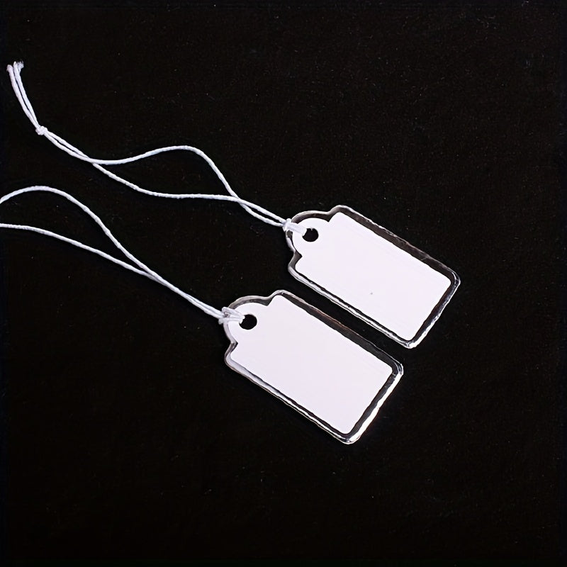 1000pcs Small Labels with String Blank Gift Hang Paper Marking Tag