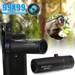 Portable Monocular Telescope 10x Magnification for Outdoor Camping Travel