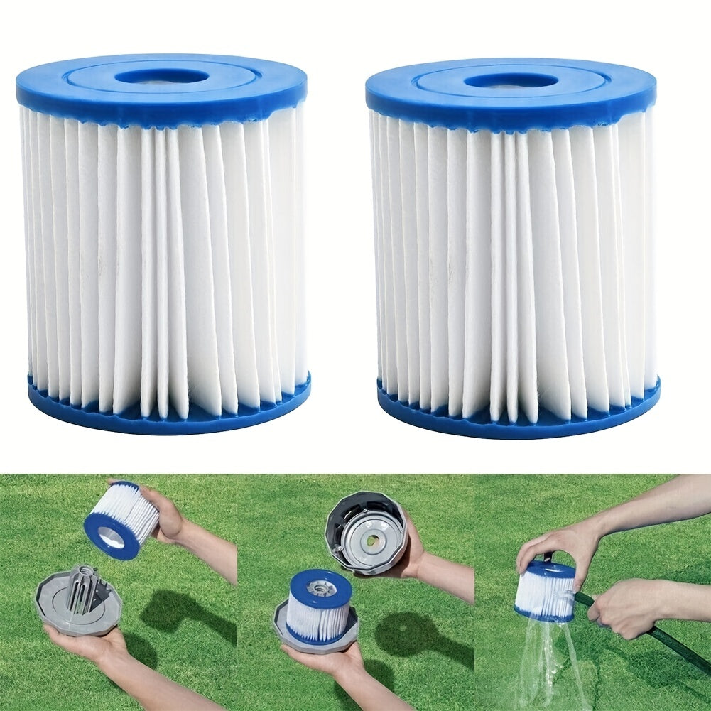 2pcs Inflatable Hot Spring Swimming Pool Filter Element