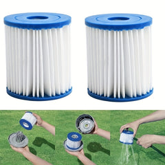 2pcs Inflatable Hot Spring Swimming Pool Filter Element