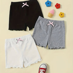 3pcs Girls Casual Shorts Sports Dance Safety Undershorts For Skirt