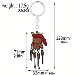 Kids Skull Hand Claw Keychain Backpack Pendant Halloween Accessories