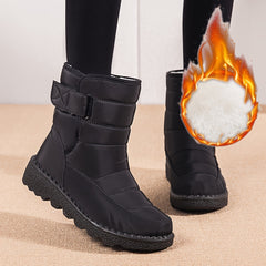 Solid High Tube Snow Boots for Women