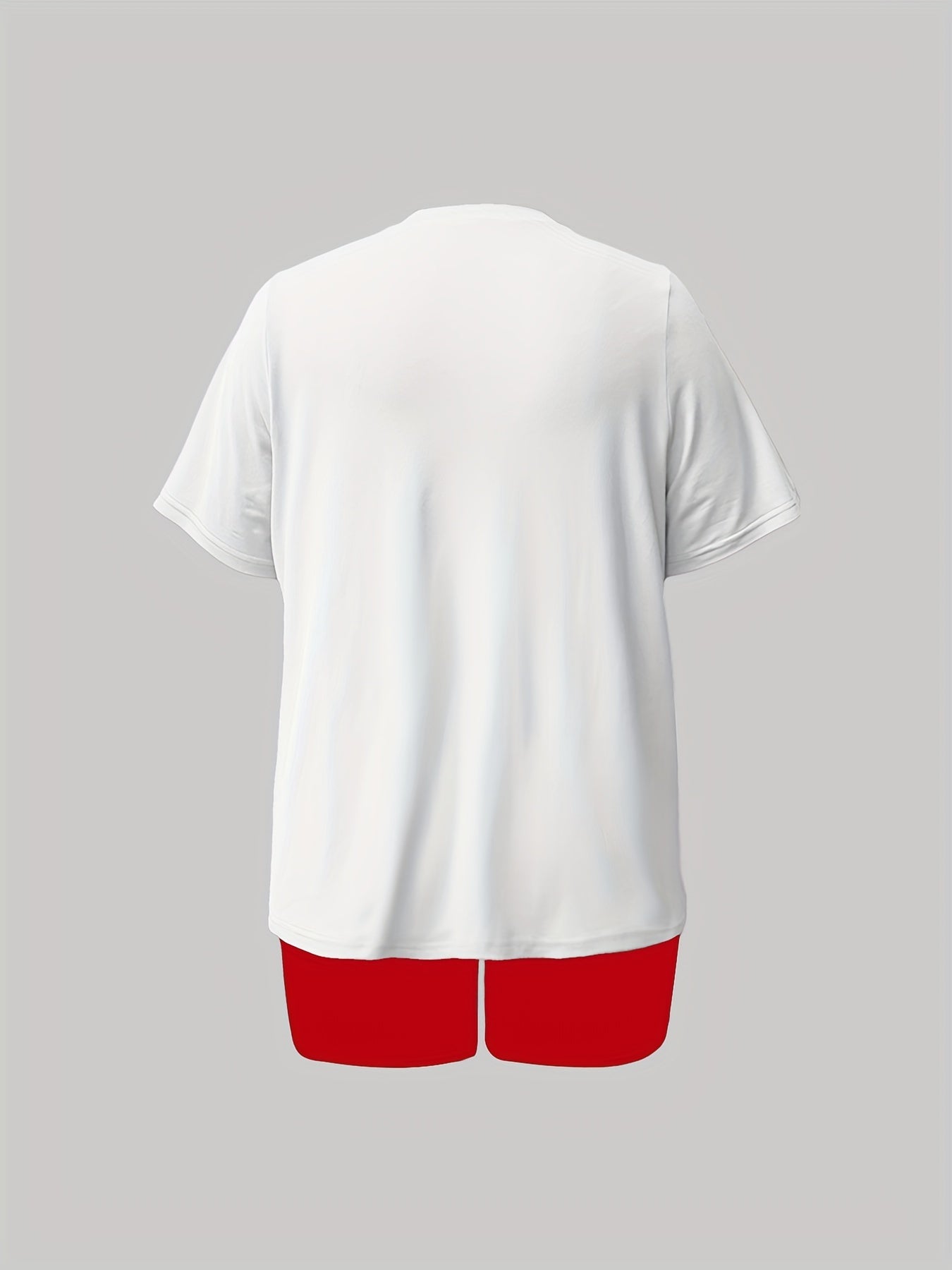 Earth Print Crew Neck Short Sleeve Top & Shorts Set