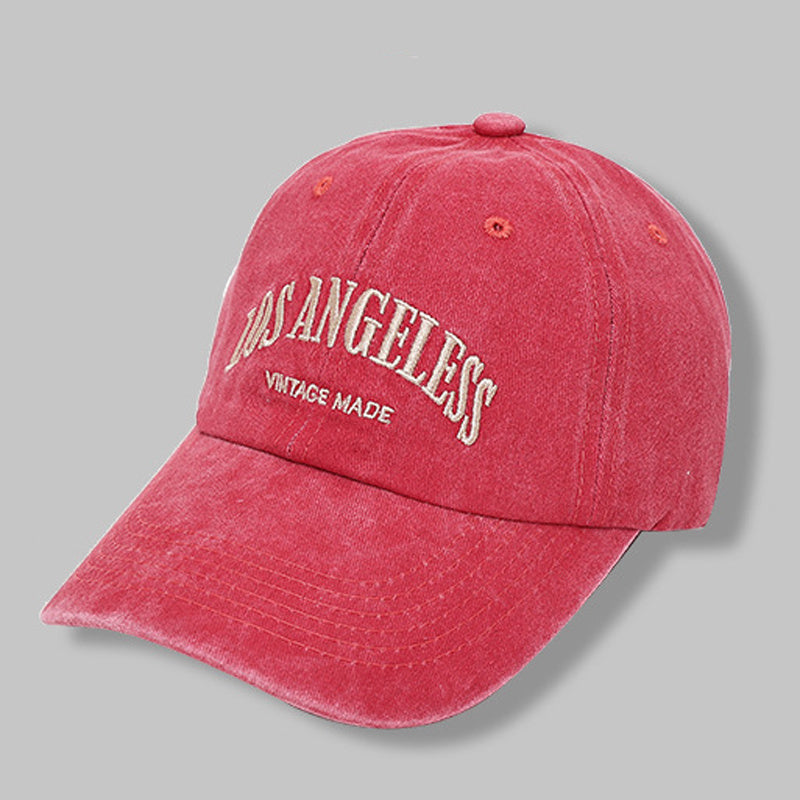 Washed & Embroidered Old Letters Men's Baseball Cap