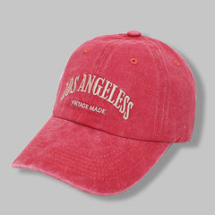 Washed & Embroidered Old Letters Men's Baseball Cap