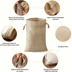 25pcs Drawstring Bags 10 15 4in 6in Closure Gift Bags For Wedding Party