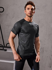 Men's Short Sleeve Sports T-shirt for Fitness