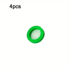4pcs Silicone Key Cap Cover Labels Identifier Coding Ring Circular Key Cap