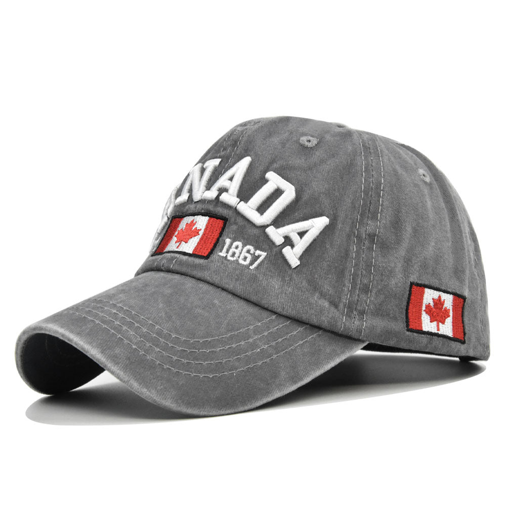 ANADA Embroidered Maple Leaf Baseball Cap Sun Hat