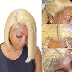 10A Brazilian Blonde Bob Wig 13x4 Lace Front Human Hair