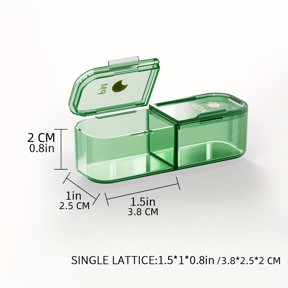 Portable 14 21 Cell Travel Pill Organizer for Hiking Camping Vitamin Holder