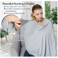 Breathable Nursing Cover with Rigid Hoop, Mother Nursing Apron
