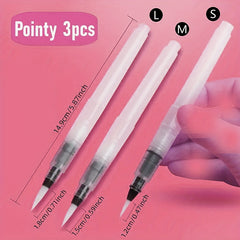 Watercolor Brushes Set - 15" High Nylon Large Capacity