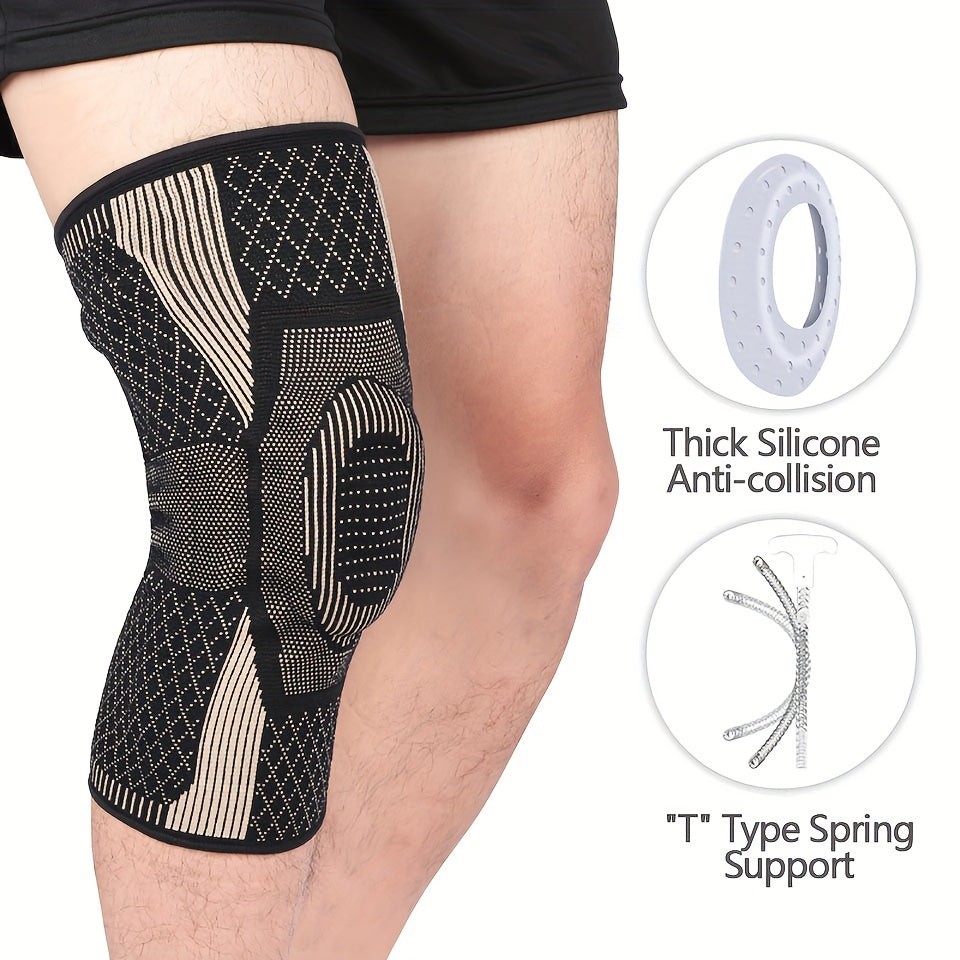 Copper Ionic Silicone Patella Protector Knee Pad for Outdoor Sports