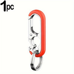 Men Keychain Hook Stainless Steel Bottle Opener Carabiner Climbing Tool