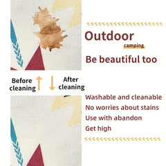 Outdoor Picnic Mat Ethnic Style Tassel Sofa Blanket for Camping Beach