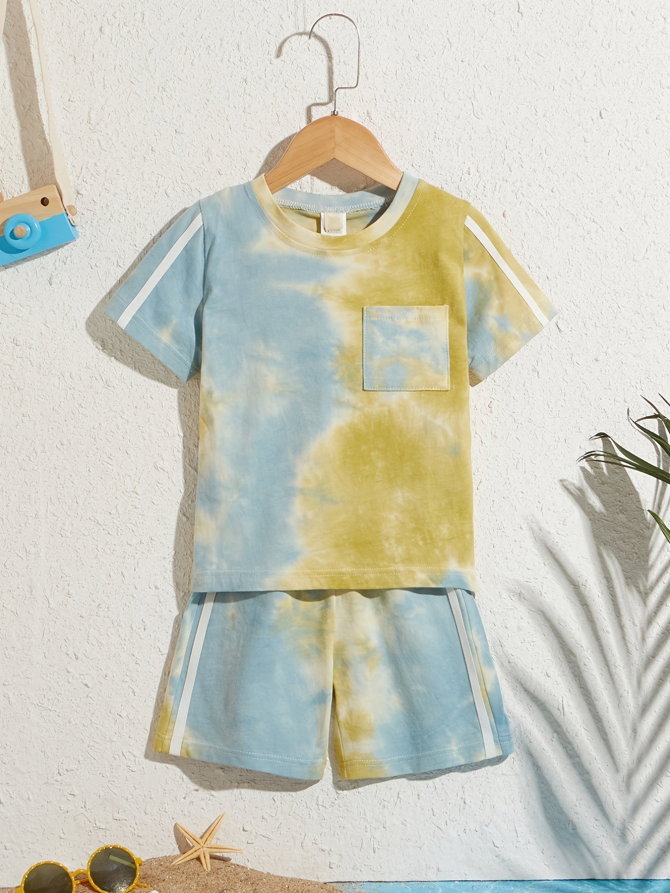 Boys Tie Dye T-shirt & Shorts Set for Summer