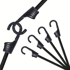 4pc Bungee Cords Hooks Elastic Rope Straps Camping Bike Luggage