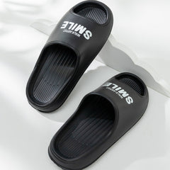 Men's Letter Graphic Platform Slippers