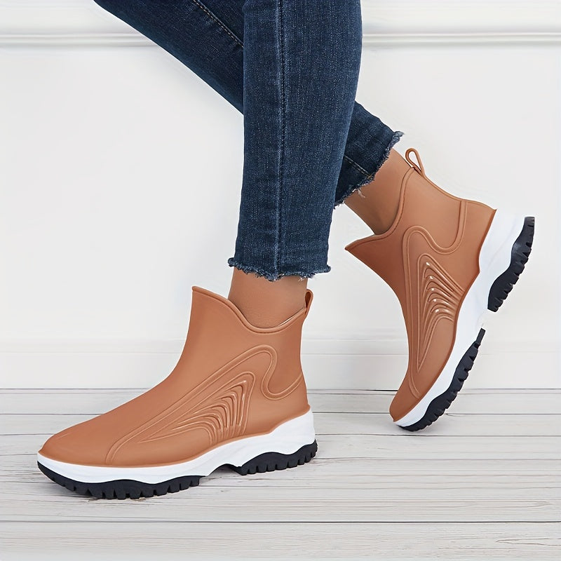 Women's Waterproof Rain Boots - Anti Slip Outdoor Short Boots