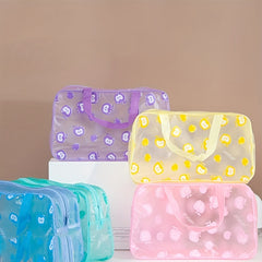 Clear Waterproof Makeup Pouch Toiletry Organizer & Travel Accessories