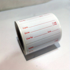 500pcs 25X50MM Date Roll Adhesive Label Stickers - Removable & Clean