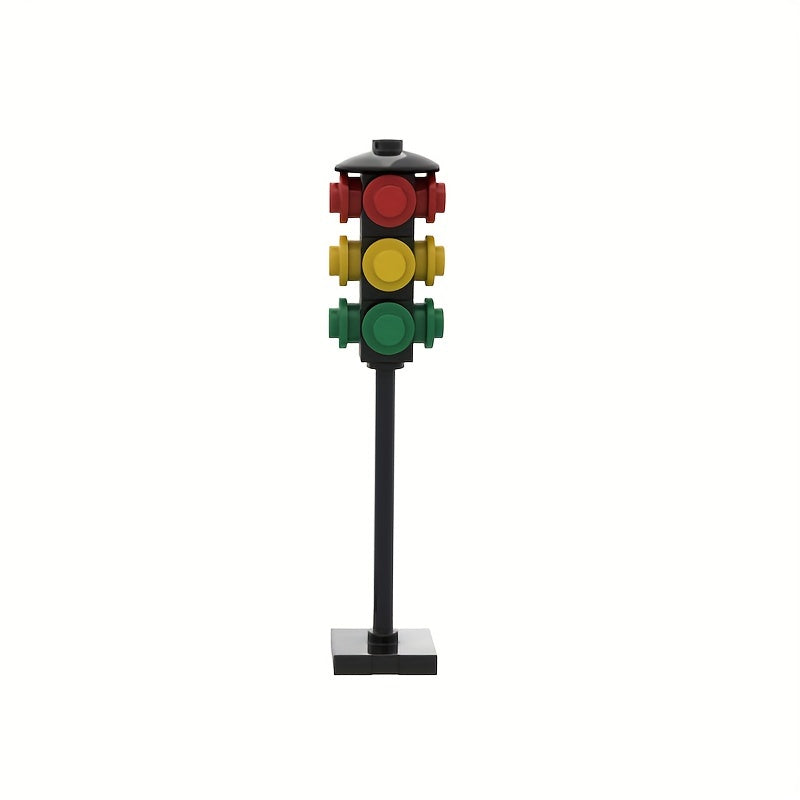 18pcs City Road Traffic Signs Building Blocks Street Traffic Toys for Kids
