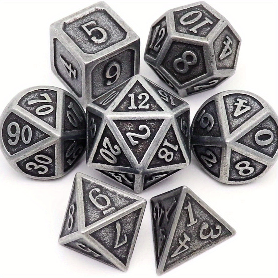 7pcs Classic Polyhedral Dice Set - Indoor Gaming